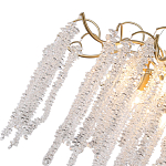 Люстра подвесная с изогнутыми золотистыми элементами и хрустальными подвесками FAIRYTREE Light варинант исполнения - 2 | Loft Concept в Омске