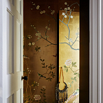 Обои ручная роспись Badminton Deep Rich Gold gilded paper варинант исполнения - 3 | Loft Concept в Омске