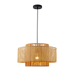 Подвесной светильник с абажуром из плтеного бамбука Light Inside the Cell варинант исполнения - 2 | Loft Concept в Омске