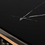 Комод черный округлой формы с рельефным фасадом Black Cut варинант исполнения - 6 | Loft Concept в Омске