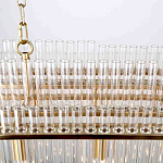 Люстра подвесная овальная со стеклянными трубками Nembus варинант исполнения - 4 | Loft Concept в Омске