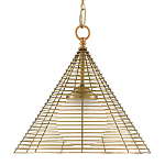 Подвесной светильник в форме конуса с фактурным абажуром Flawless Form варинант исполнения - 1 | Loft Concept в Омске