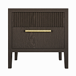 Прикроватная Тумбочка Primo с двумя ящиками Темный орех варинант исполнения - 6 | Loft Concept в Омске