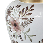 Ваза с нежным цветочным узором в пастельных тонах и крышкой с золотым акцентом Chinoiserie Ceramics варинант исполнения - 3 | Loft Concept в Омске