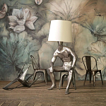 Лампа MALE MANNEQUIN LAMP с абажуром варинант исполнения - 2 | Loft Concept в Омске