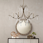 Люстра с прозрачными каплевидными подвесками Elegant Thin Chandelier варинант исполнения - 2 | Loft Concept в Омске