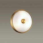 Бра круглое с матовым стеклянным плафоном и металлической окантовкой Soft Halo варинант исполнения - 4 | Loft Concept в Омске