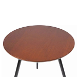 Кофейный столик с круглой столешницей на 3-х черных ножках Laconic Stylish Design варинант исполнения - 1 | Loft Concept в Омске