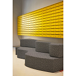 Дизайнерский модульный диван волнистой формы с цветным принтом Poltronova Superonda Sofa варинант исполнения - 17 | Loft Concept в Омске