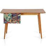 Письменный стол с принтом на ящиках Elise Desk варинант исполнения - 9 | Loft Concept в Омске