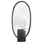 Бра с гравировкой на акриловом плафоне Gravyura Black варинант исполнения - 1 | Loft Concept в Омске