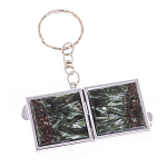 Зеркало брелок складное двухстороннее из натурального камня Серафинит Stone Mirrors варинант исполнения - 6 | Loft Concept в Омске