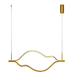 Подвесной светильник волнообразный изогнутый цвета латунь 3000К Spiral Lighting варинант исполнения - 2 | Loft Concept в Омске