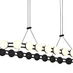 Люстра овальная с круглыми светодиодными источниками света Maxine Light варинант исполнения - 11 | Loft Concept в Омске