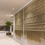 Панно на стену плетеное Макраме бежевый цвет  варинант исполнения - 8 | Loft Concept в Омске