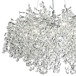 Люстра с хрустальными подвесками на металлических ветках Fairytree Light Silver Chandelier 14 варинант исполнения - 3 | Loft Concept в Омске