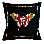 Подушка декоративная бабочка цветной узор Ikat Pattern варинант исполнения - 1 | Loft Concept в Омске