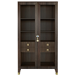 Дизайнерский шкаф витрина Elsa Dreams Walnut с 4-мя ящиками варинант исполнения - 9 | Loft Concept в Омске