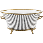 Кашпо Black white stripe варинант исполнения - 1 | Loft Concept в Омске