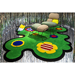 Дизайнерский ковер с цветами Poltronova Tappeto Prato Rug варинант исполнения - 9 | Loft Concept в Омске