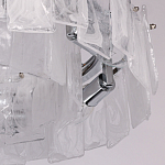 Люстра круглая с подвесными прямоугольными пластинами из стекла Glacier Panels варинант исполнения - 8 | Loft Concept в Омске