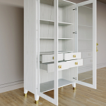 Дизайнерский шкаф витрина Elsa Dreams White с 4-мя ящиками варинант исполнения - 7 | Loft Concept в Омске