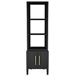 Этажерка Primo с тумбой шпон Черный дуб варинант исполнения - 1 | Loft Concept в Омске