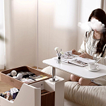 Журнальный столик передвижной с подъемной столешницей Table Trolley варинант исполнения - 3 | Loft Concept в Омске