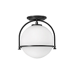 Потолочный светильник с плафоном в форме белого матового шара Hinkley варинант исполнения - 1 | Loft Concept в Омске