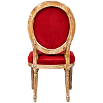 Стул из натурального бука красное с цветным принтом Impressionism in Color варинант исполнения - 2 | Loft Concept в Омске