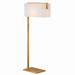 Торшер с прямоугольным абажуром на золотом металлическом каркасе Rectangular Plane  варинант исполнения - 1 | Loft Concept в Омске