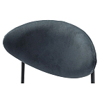 Стул металлический с мягкой спинкой и сиденьем из велюра Alfie Chair варинант исполнения - 6 | Loft Concept в Омске