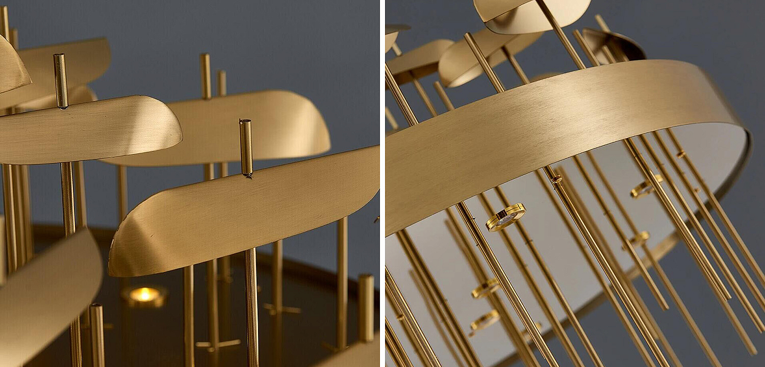 Светодиодная дизайнерская инсталляция ANODINE Perlina Disk Chandelier Светодиодная дизайнерская инсталляция ANODINE Perlina Disk Chandelier - Loft-Concept в Омске