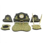 Настольный письменный набор из змеевика из 7-ми элементов Successful Leader варинант исполнения - 1 | Loft Concept в Омске