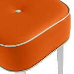 Квадратный мягкий пуф на белых ножках Winton Pouf Square варинант исполнения - 8 | Loft Concept в Омске