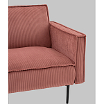 Диван современный вельветовый прямой Worcester Коралл варинант исполнения - 3 | Loft Concept в Омске