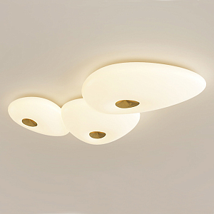 Потолочный светильник с тремя овальными матовыми плафонами TRIDalmen