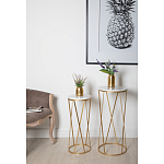 Столик дизайнерский Beige marble варинант исполнения - 2 | Loft Concept в Омске