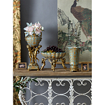 Чаша с орнаментом на бронзовых ножках в виде ангелов Eden Garden варинант исполнения - 9 | Loft Concept в Омске