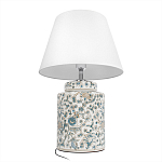 Настольная лампа цилиндрическая с цветочной росписью Lamp Flower Painting варинант исполнения - 4 | Loft Concept в Омске