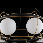 Люстра подвесная круглая с белыми плафонами Martin варинант исполнения - 5 | Loft Concept в Омске