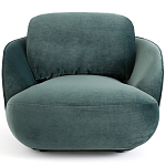 Полукруглое мягкое кресло Halle Green Armchair варинант исполнения - 3 | Loft Concept в Омске