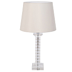 Настольная лампа с кремовым абажуром на фактурном стеклянном основании Source варинант исполнения - 1 | Loft Concept в Омске