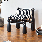 Кресло черно-белое со съемными подушками Celebrity варинант исполнения - 1 | Loft Concept в Омске