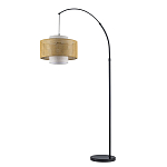 Торшер с декоративным поясом из плетеного бамбука Biuloggicu варинант исполнения - 2 | Loft Concept в Омске