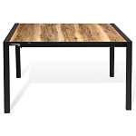 Стол обеденный раздвижной с прямоугольной столешницей на четырех черных ножках Blair варинант исполнения - 2 | Loft Concept в Омске