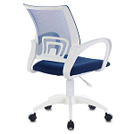 Офисное кресло с основанием из белого пластика Desk chairs Blue варинант исполнения - 2 | Loft Concept в Омске