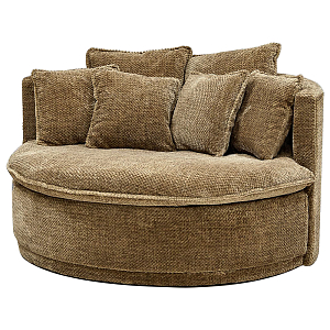Кушетка круглая Endeavor Chair Коричневая