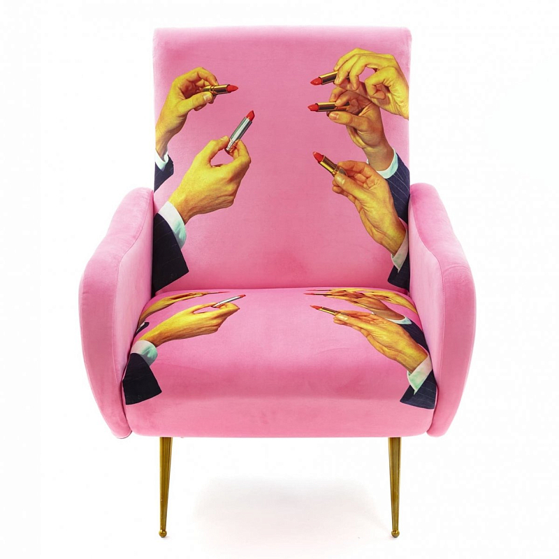 Кресло Seletti Armchair Lipsticks Pink Розовый (Rose) в Омске | Loft Concept 