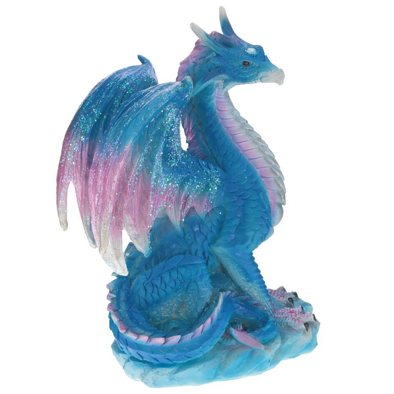 Декоративная статуэтка Дракон Blue Pink Dragon Statuette Синий Розовый Декоративная статуэтка Дракон Blue Pink Dragon Statuette Синий Розовый в Омске | Loft Concept